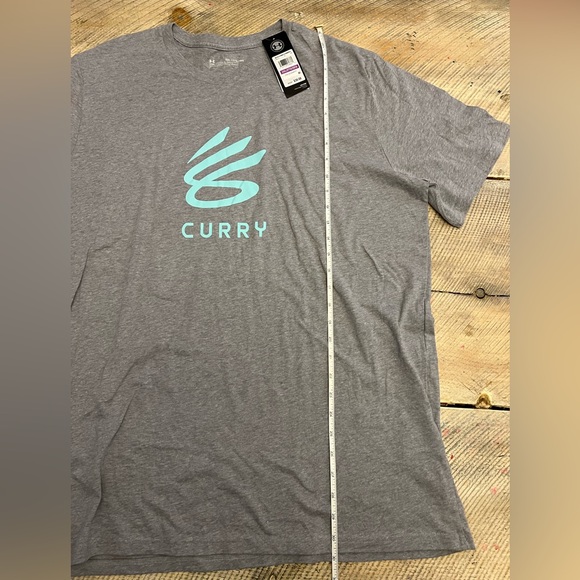 NWT Under Armour Men's 2XL Loose Fit Gray Stephen Curry SC30 Logo T-Shirt - Picture 7 of 7